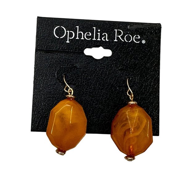 Ophelia Roe Women's Dangly Single Geometric Shaped Acrylic Wire Hook Earrings - Picture 1 of 6